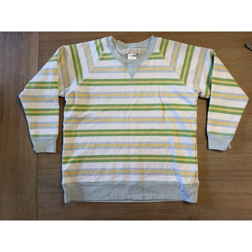 The beaufort bonnet company Boys Rollins Rugby Shirt Size 6 Stripe